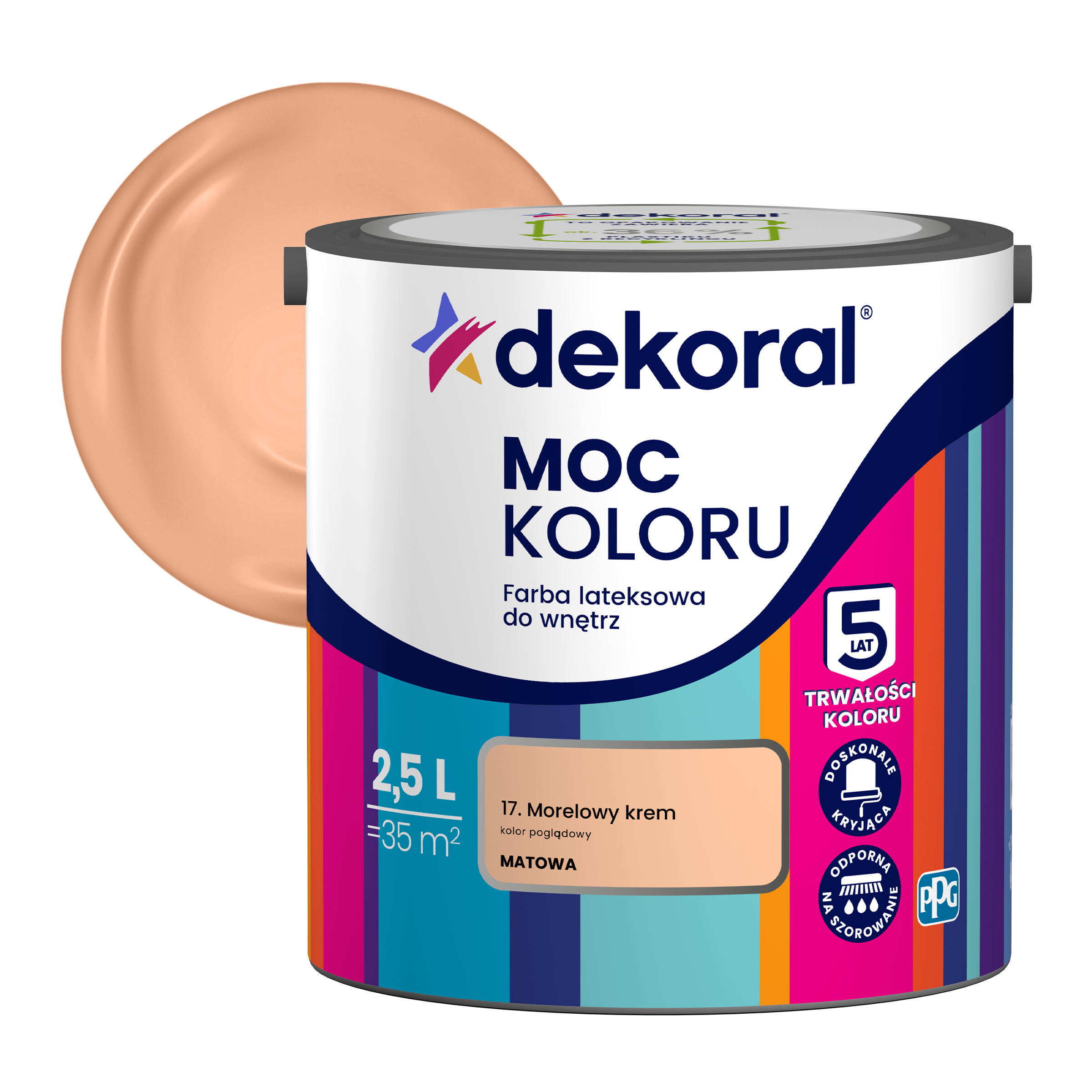 DEKORAL MOC KOLORU 2,5 L- farba lateksowa - obrazek 12