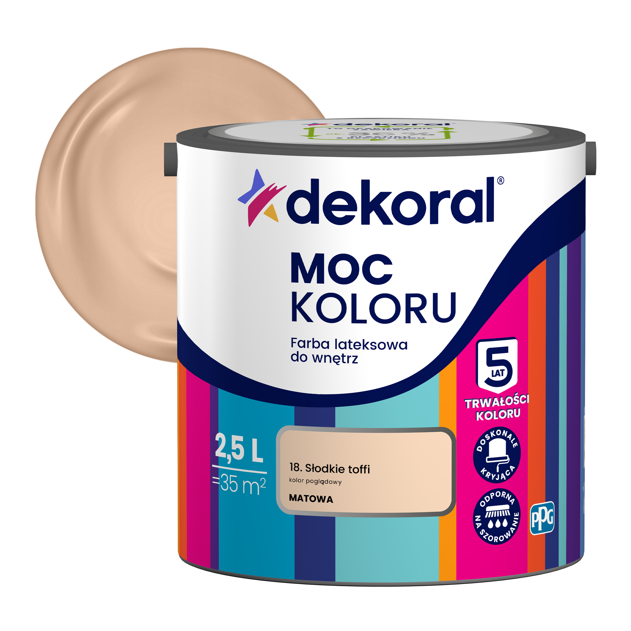 DEKORAL MOC KOLORU 2,5 L- farba lateksowa - obrazek 13