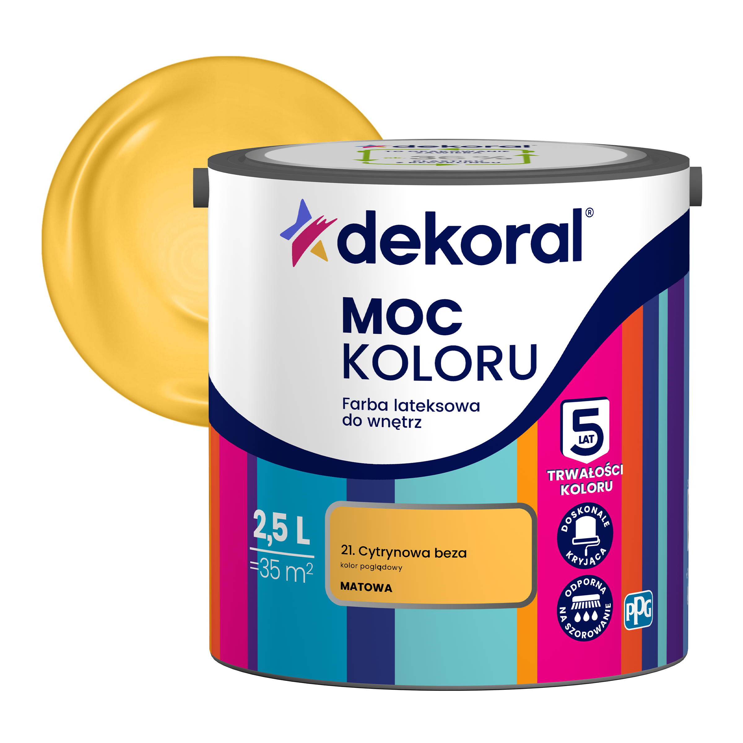 DEKORAL MOC KOLORU 2,5 L- farba lateksowa - obrazek 15