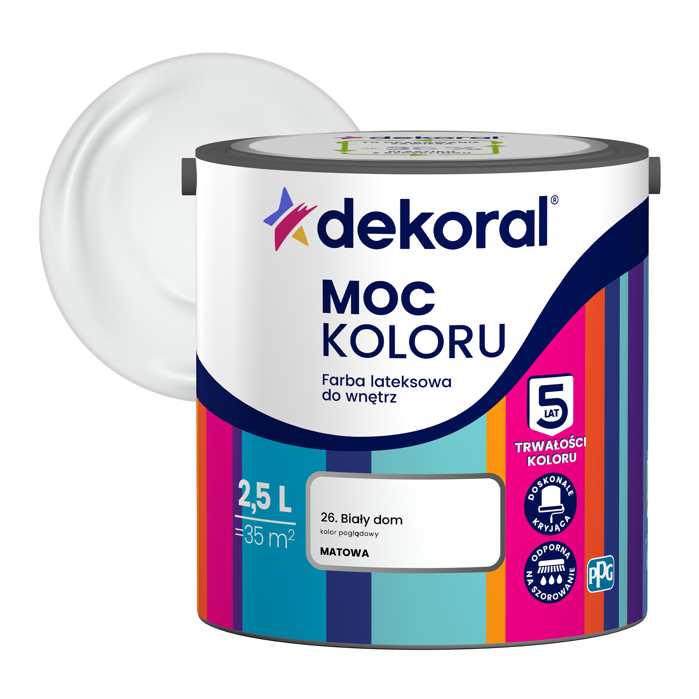 DEKORAL MOC KOLORU 2,5 L- farba lateksowa - obrazek 19
