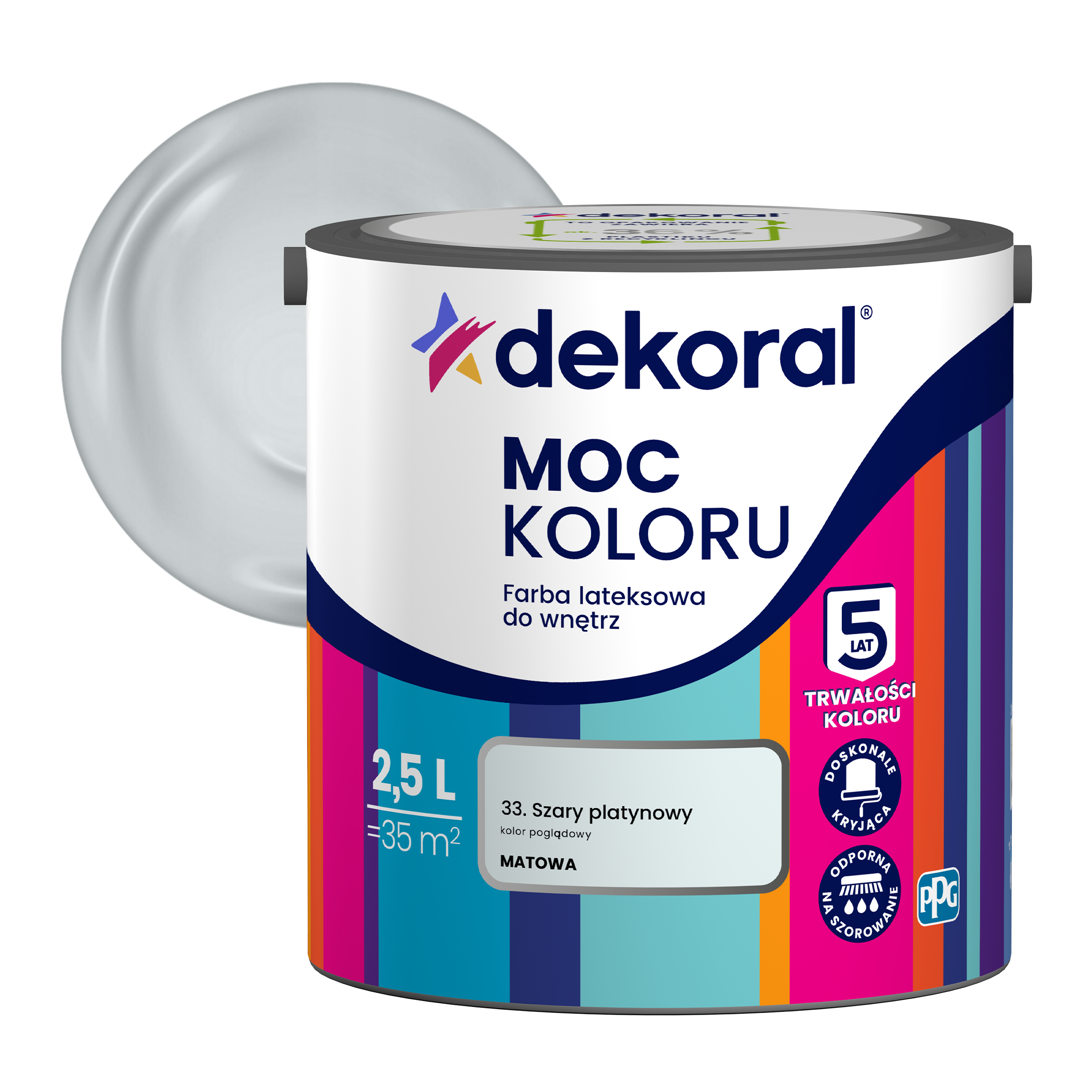 DEKORAL MOC KOLORU 2,5 L- farba lateksowa - obrazek 23