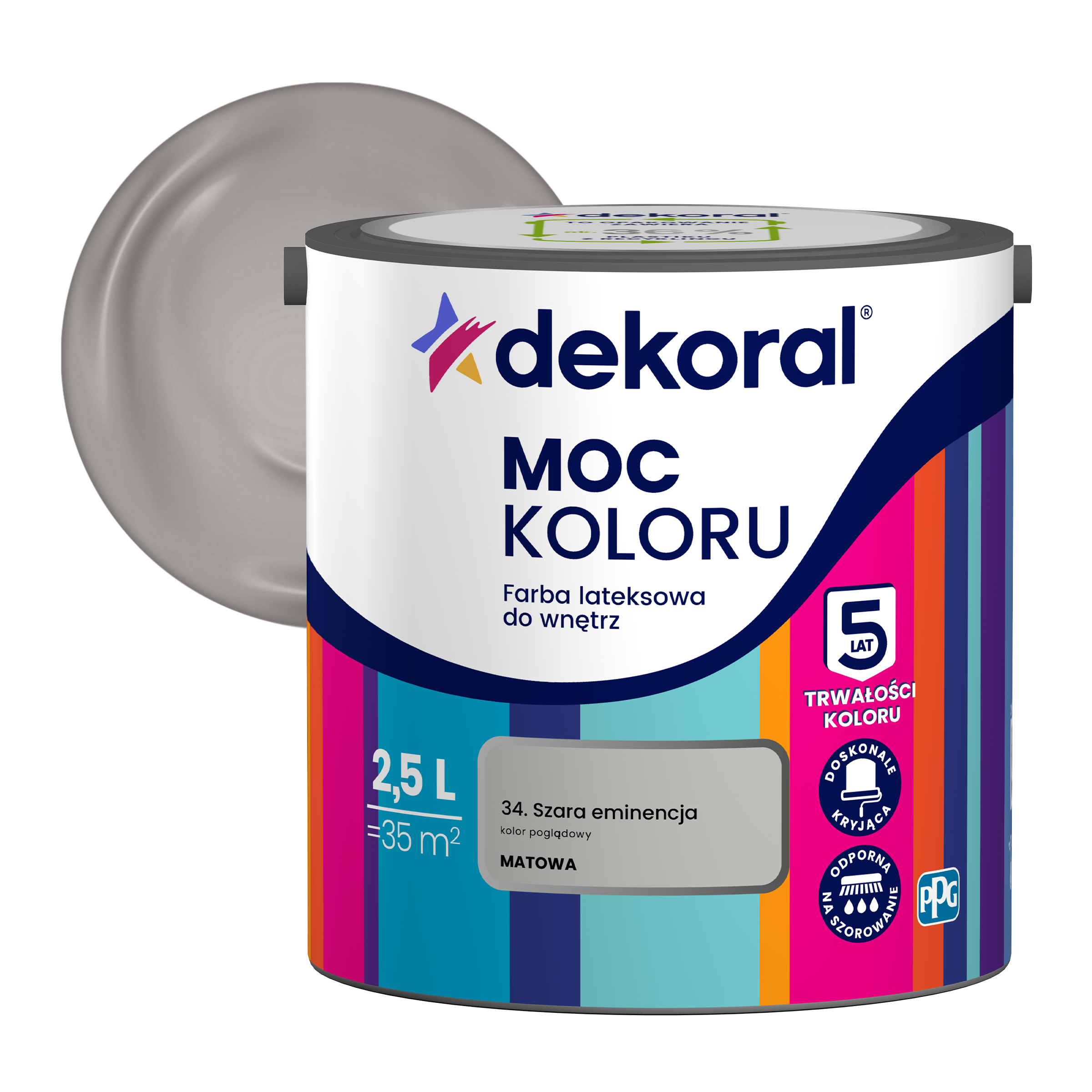 DEKORAL MOC KOLORU 2,5 L- farba lateksowa - obrazek 24