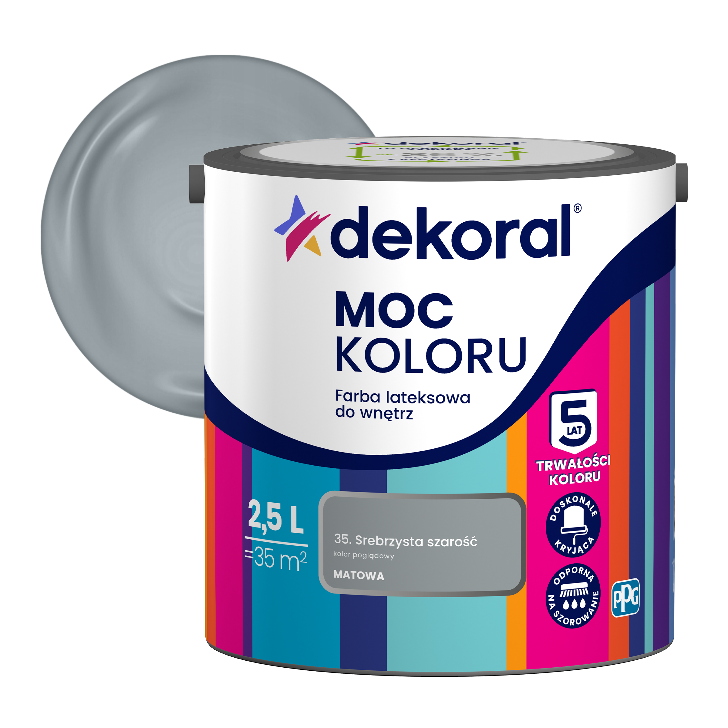 DEKORAL MOC KOLORU 2,5 L- farba lateksowa - obrazek 25
