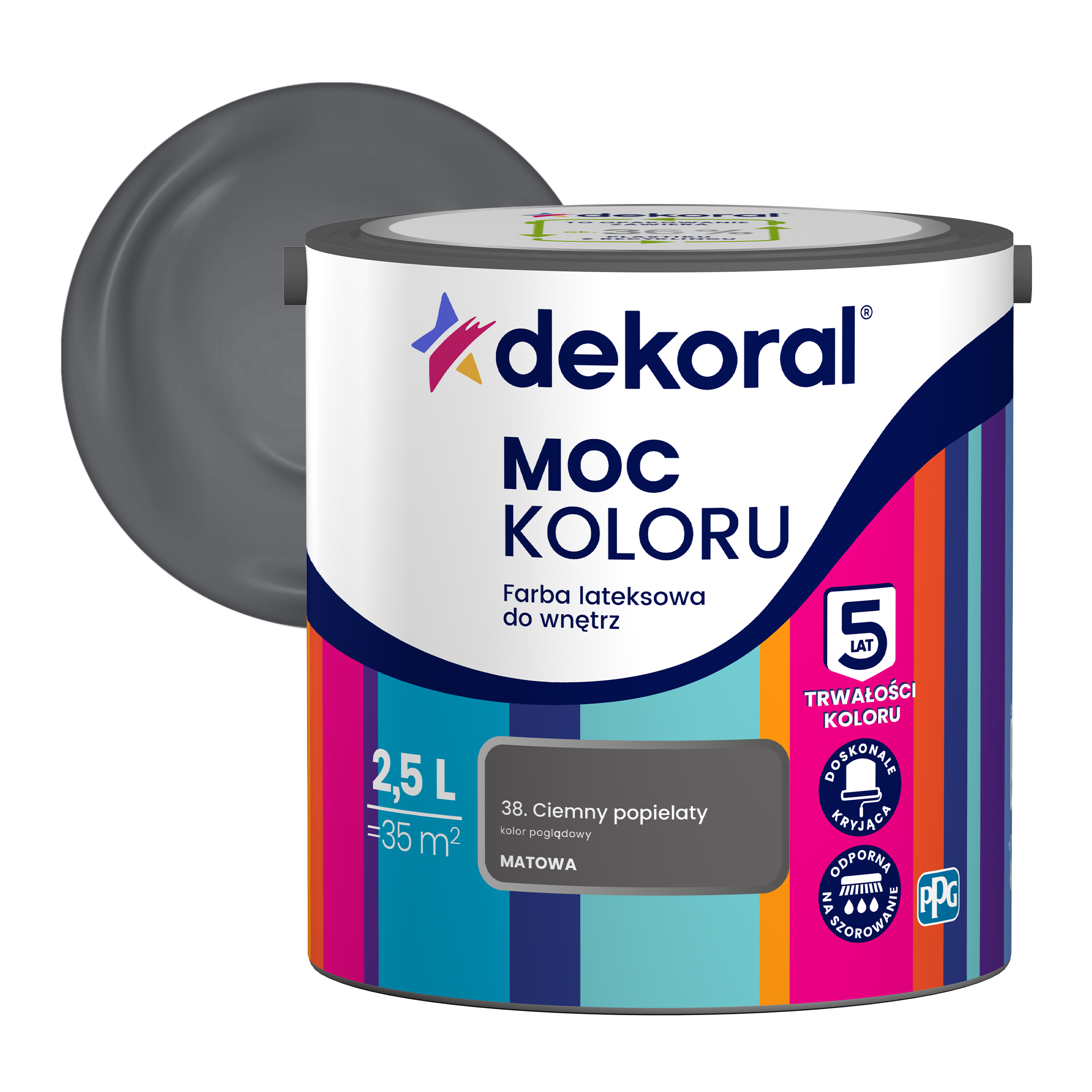 DEKORAL MOC KOLORU 2,5 L- farba lateksowa - obrazek 28