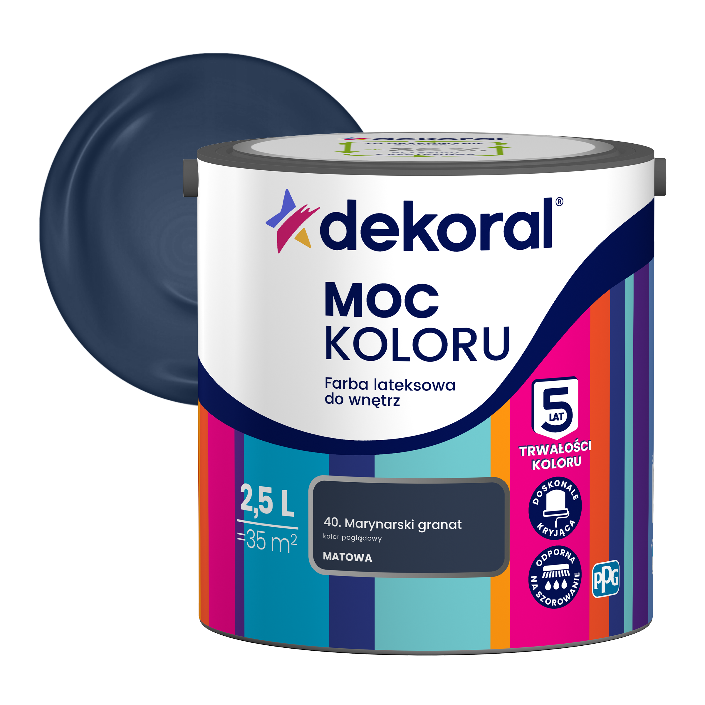DEKORAL MOC KOLORU 2,5 L- farba lateksowa - obrazek 30