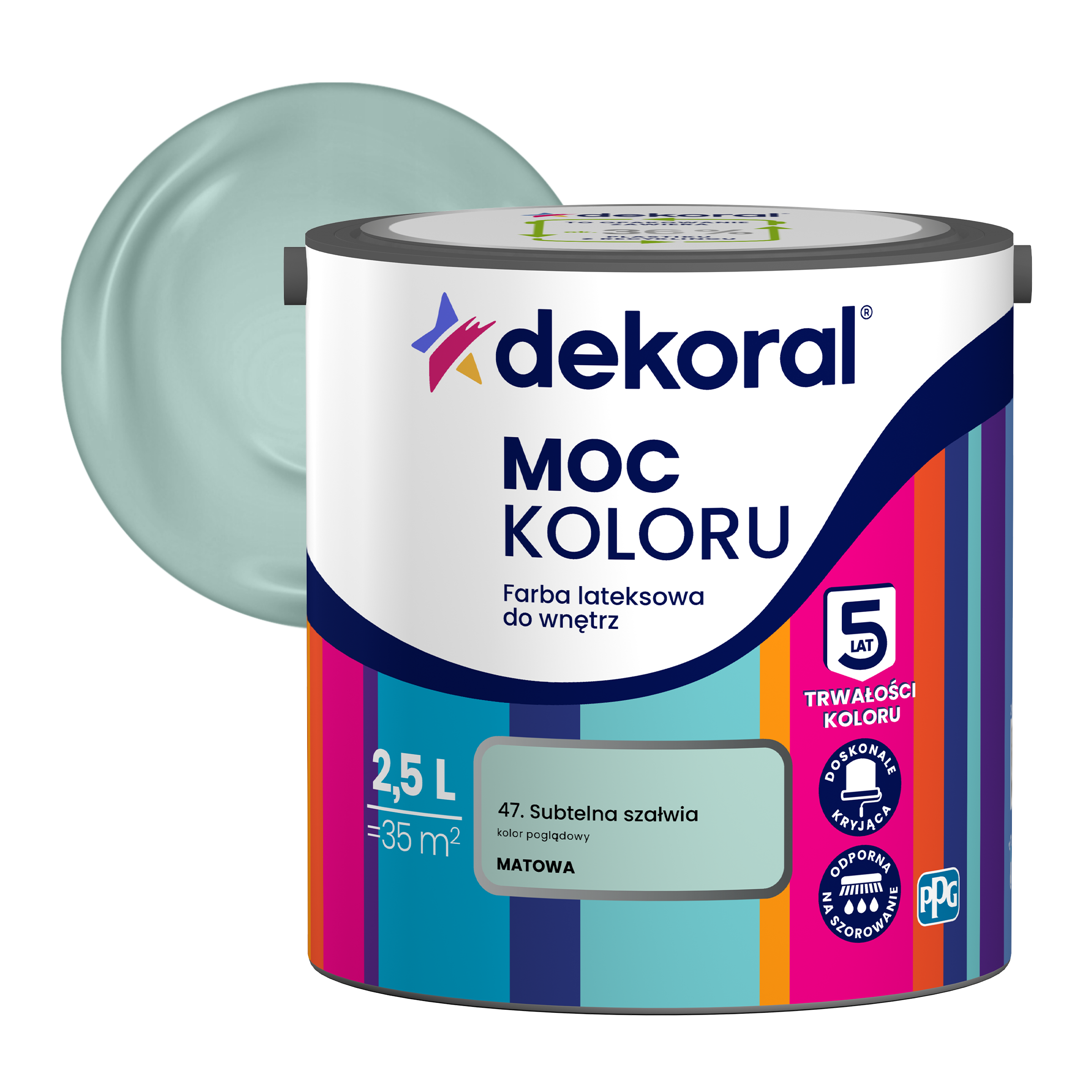 DEKORAL MOC KOLORU 2,5 L- farba lateksowa - obrazek 36