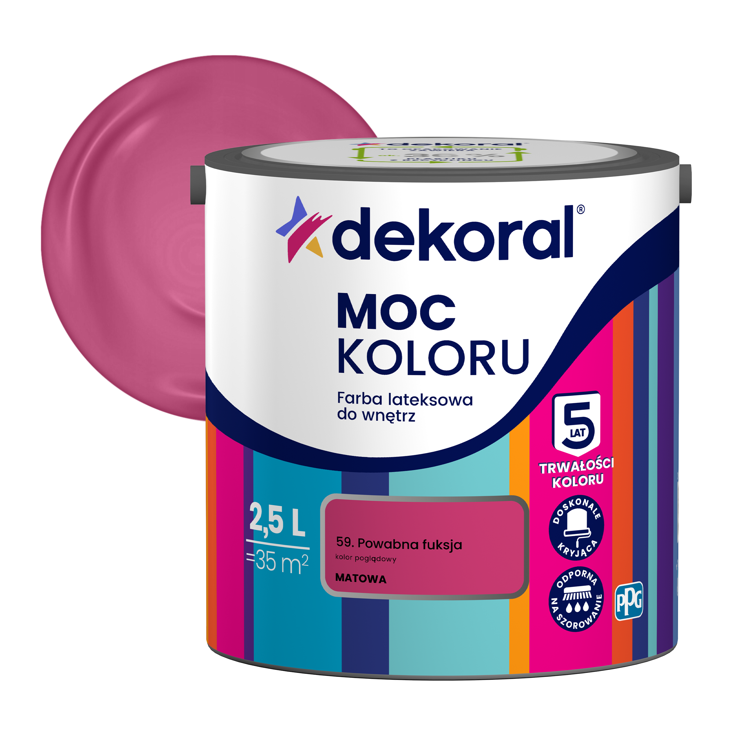 DEKORAL MOC KOLORU 2,5 L- farba lateksowa - obrazek 49